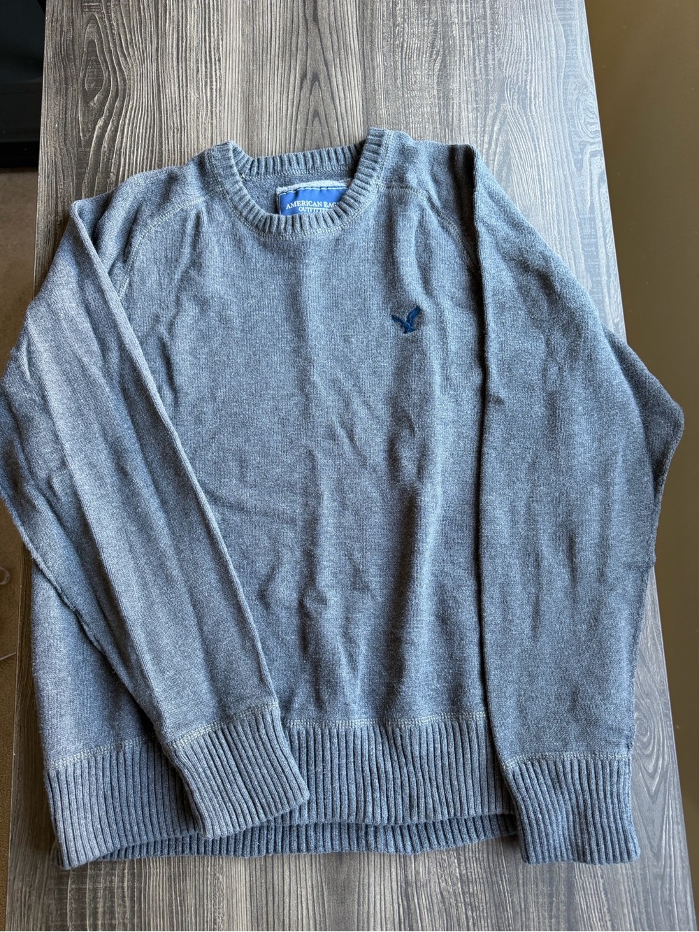 American Eagle Outfitters Men’s Charcoal Grey Crewneck Sweater